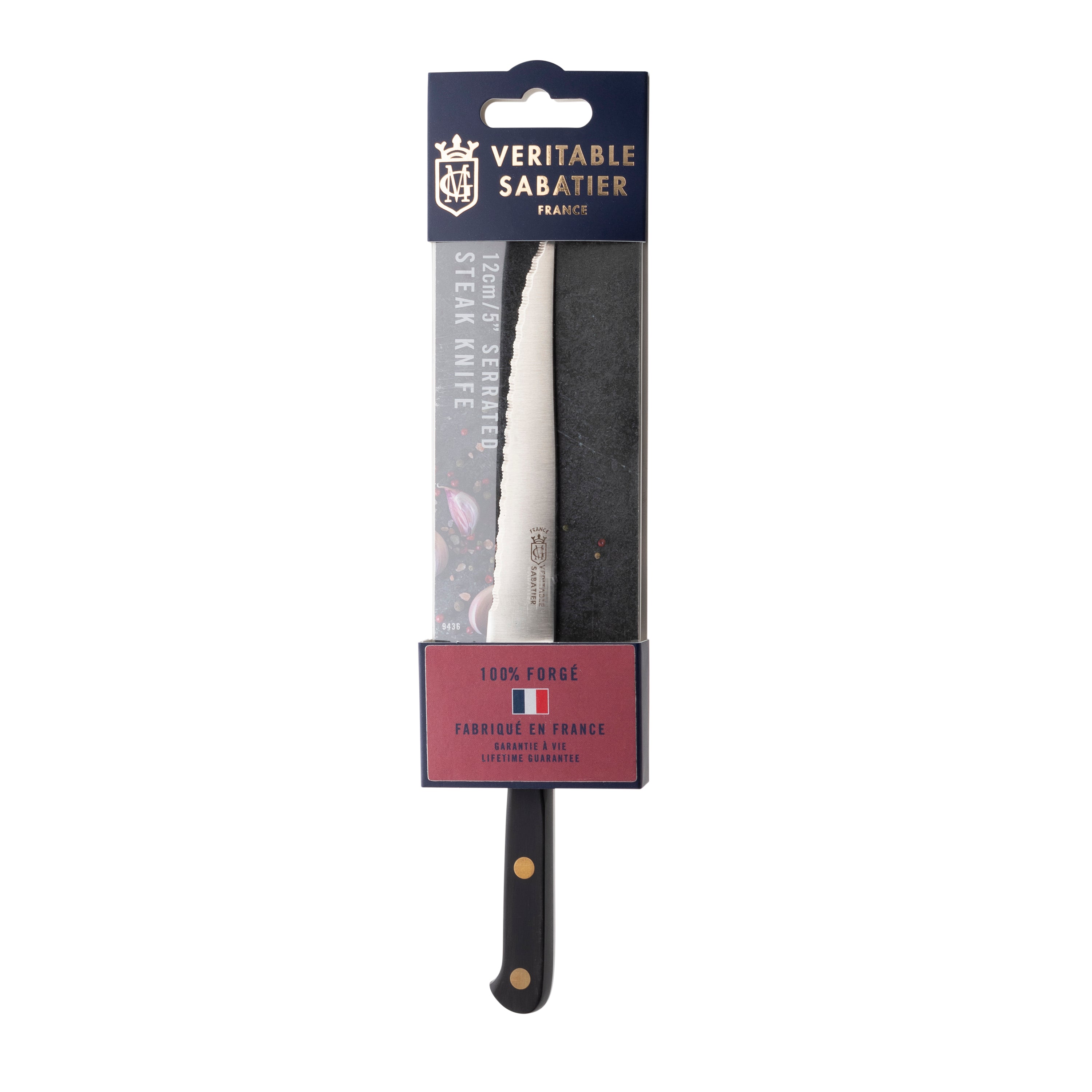 Veritable Sabatier 12cm Serrated Steak Knife