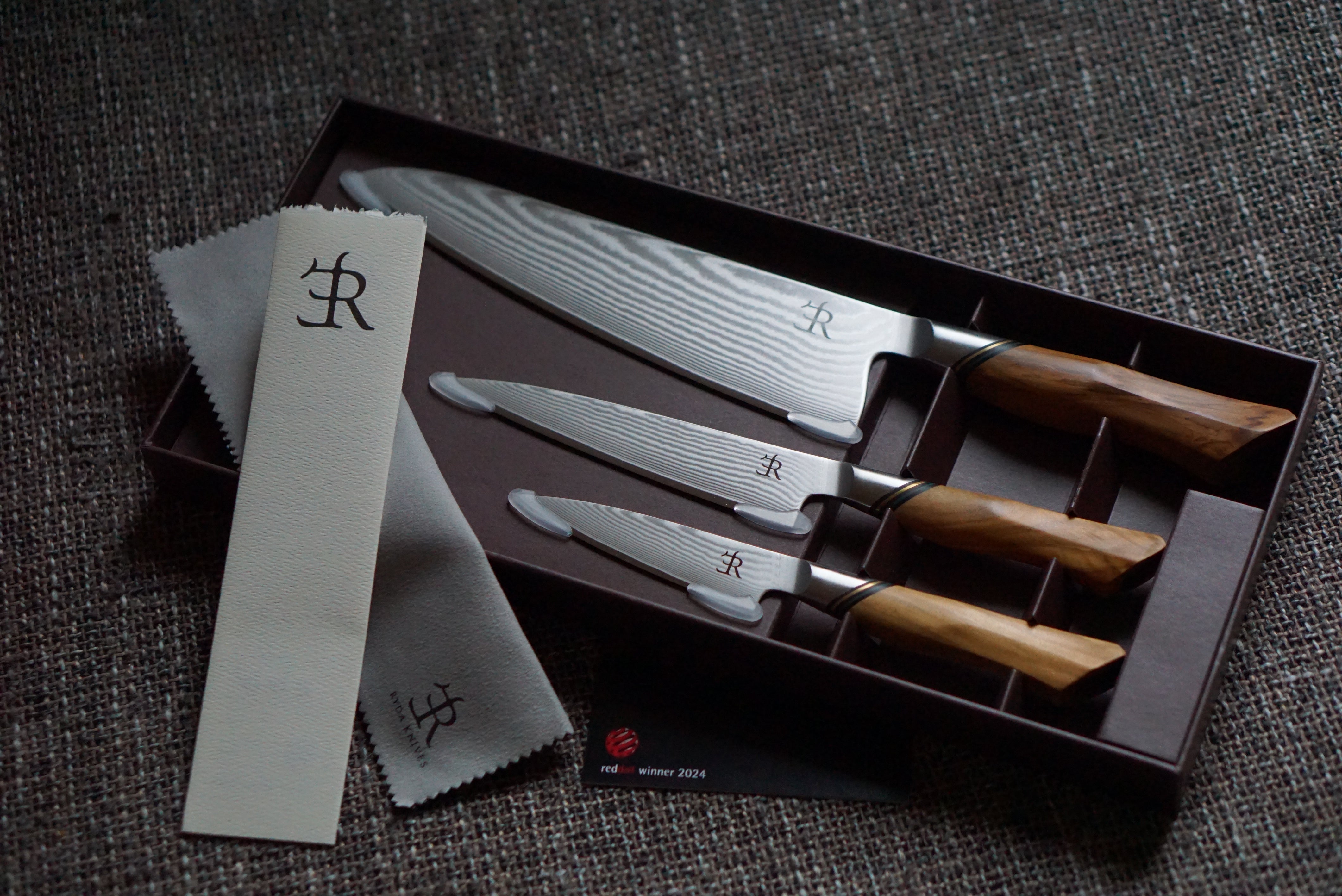 Ryda A73 3 Piece Set - Chef, Utility, Paring