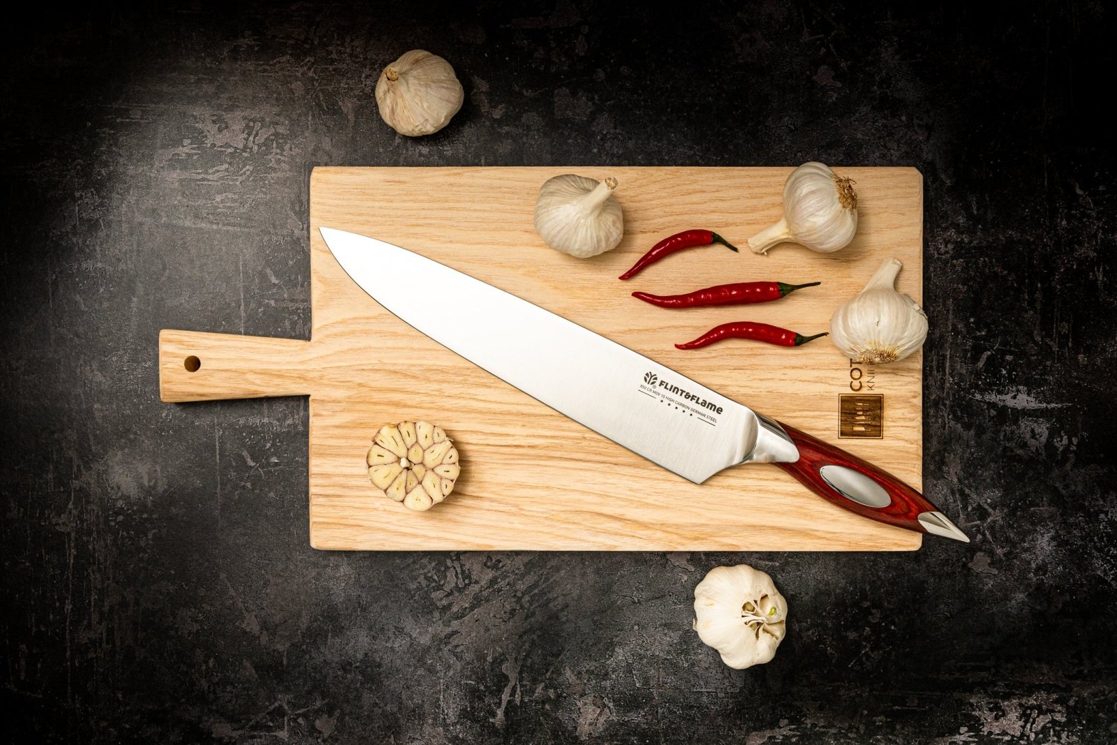 Flint and Flame 10 inch Chef's Knife - FF-10CHEF-BC - The Cotswold Knife Company