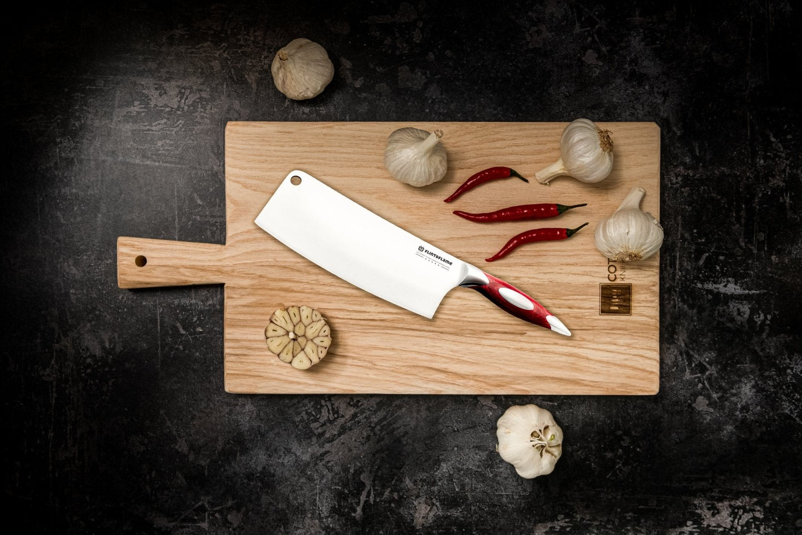 Flint and Flame 8 Inch Cleaver - FF-8CLEAV-BC - The Cotswold Knife Company