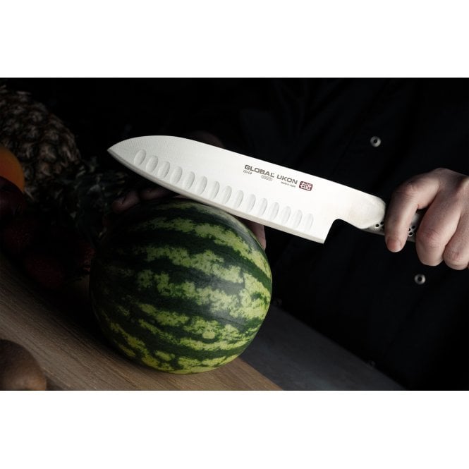Global UKON Santoku Knife 18.5cm - GU-04 - The Cotswold Knife Company