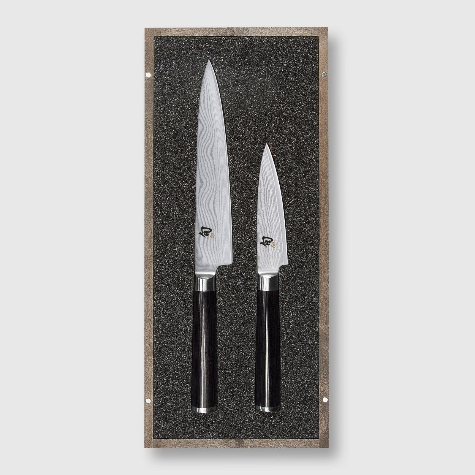 KAI Shun 2 Piece Knife Set - Utility Knife & Paring Knife - KAI-DMS-210 - The Cotswold Knife Company