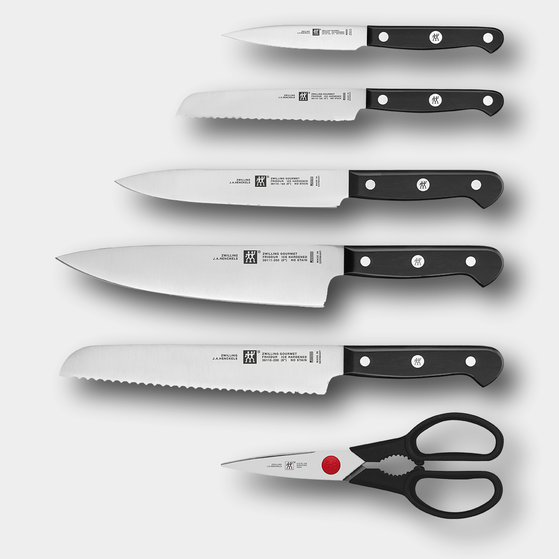 ZWILLING® Gourmet 7 Piece Self-Sharpening Knife Block Set
