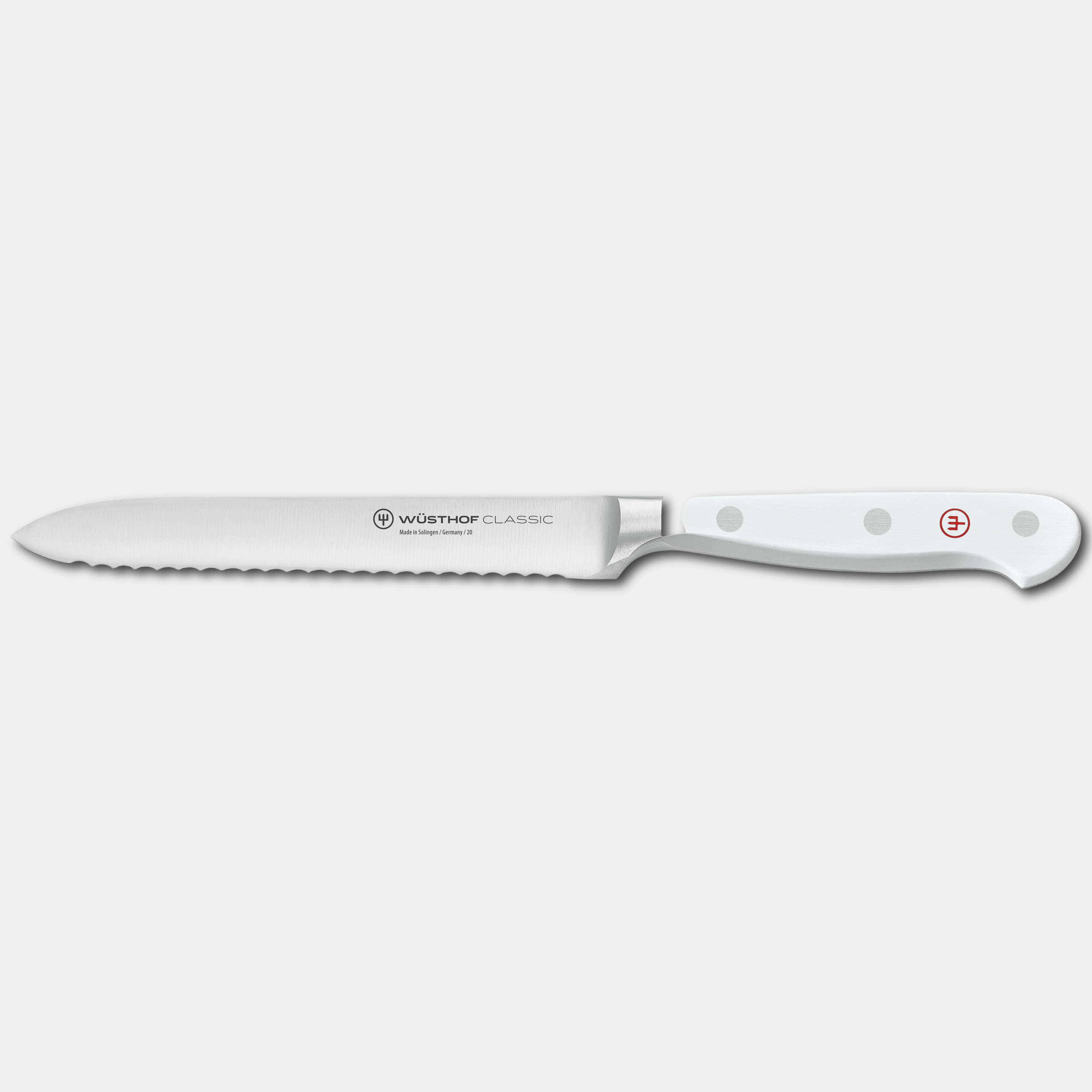 Wusthof Classic White 14cm Serrated Utility Knife