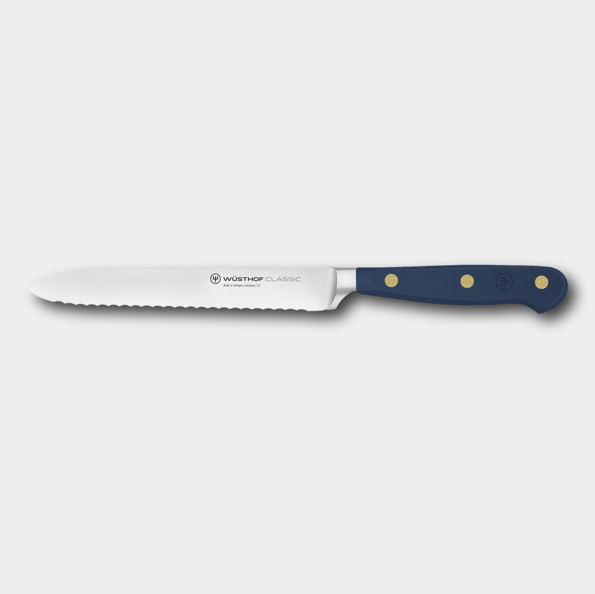Wusthof Classic 14cm Serrated Utility Knife - Wild Blueberry
