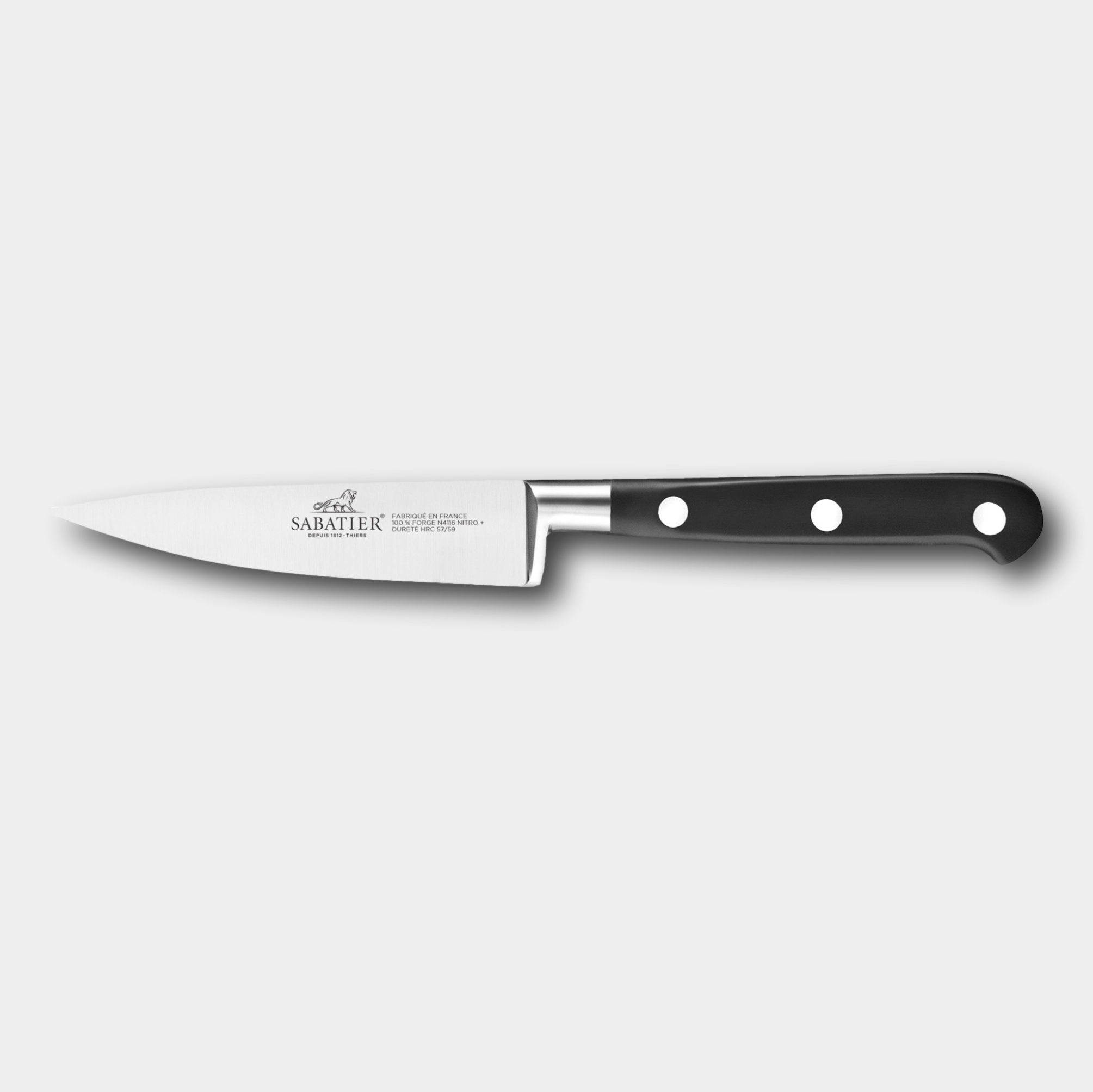 Lion Sabtier Ideal Steel 3 Piece Set - Paring/Utility/Chef Knives