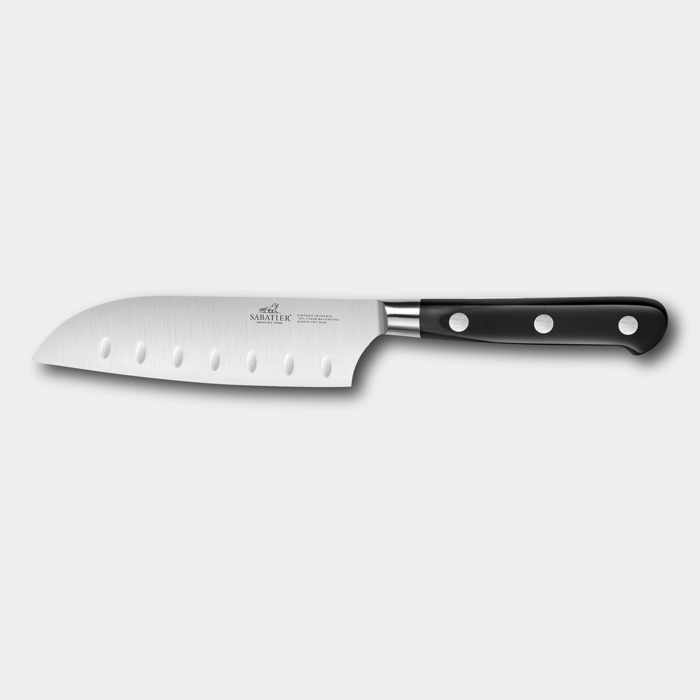 Lion Sabtier Ideal Steel 3 Piece Set - Paring/Utility/Santoku Knives