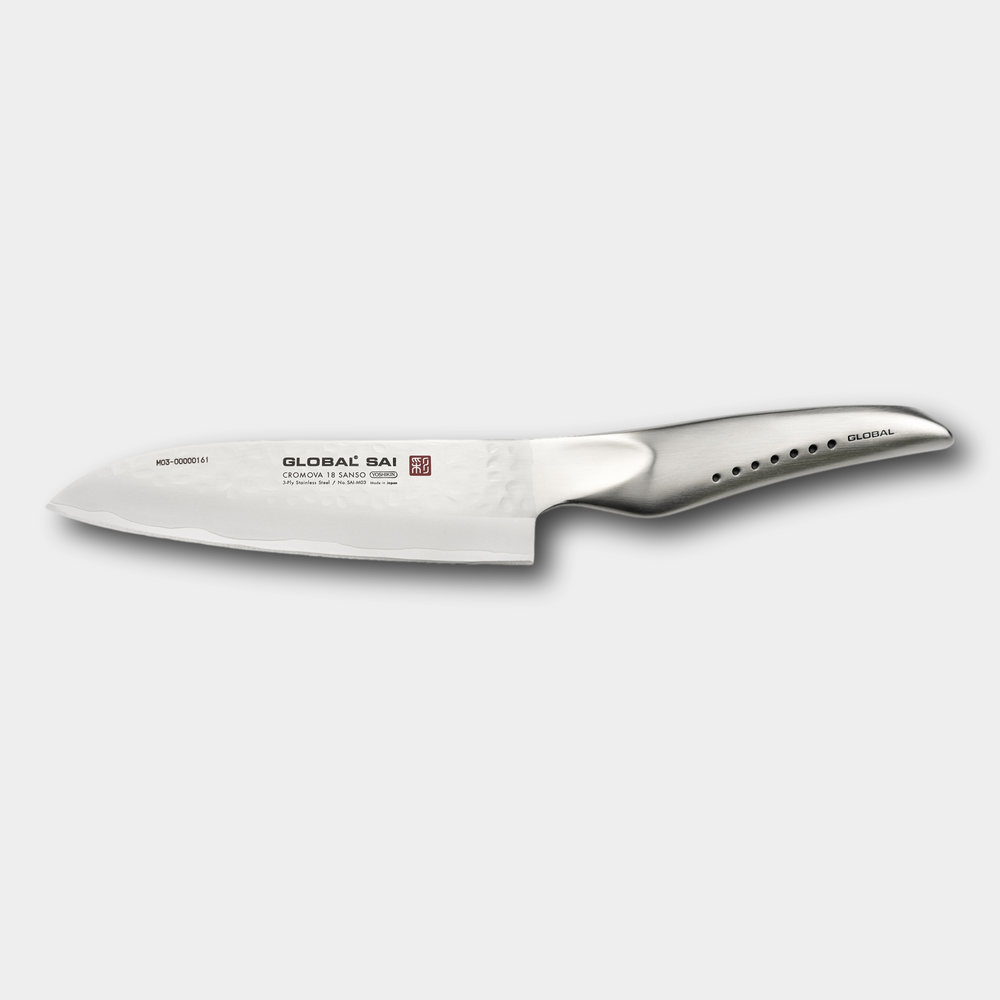 Global Sai Santoku Knife 13.5cm The Cotswold Knife Company