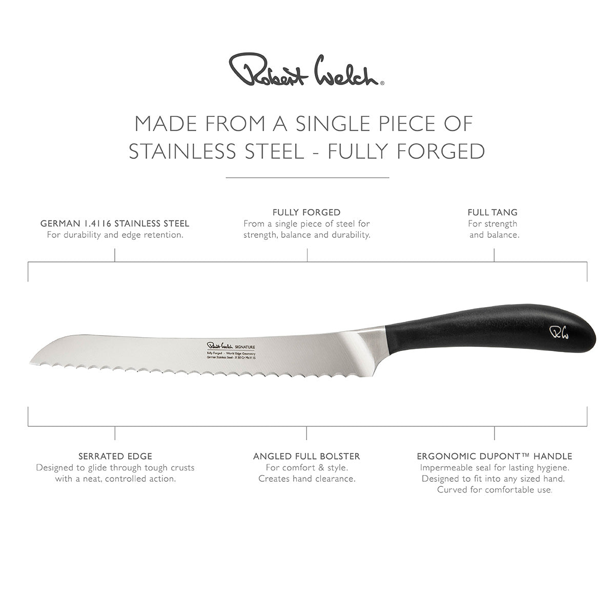 Robert Welch Signature 22cm Bread Knife