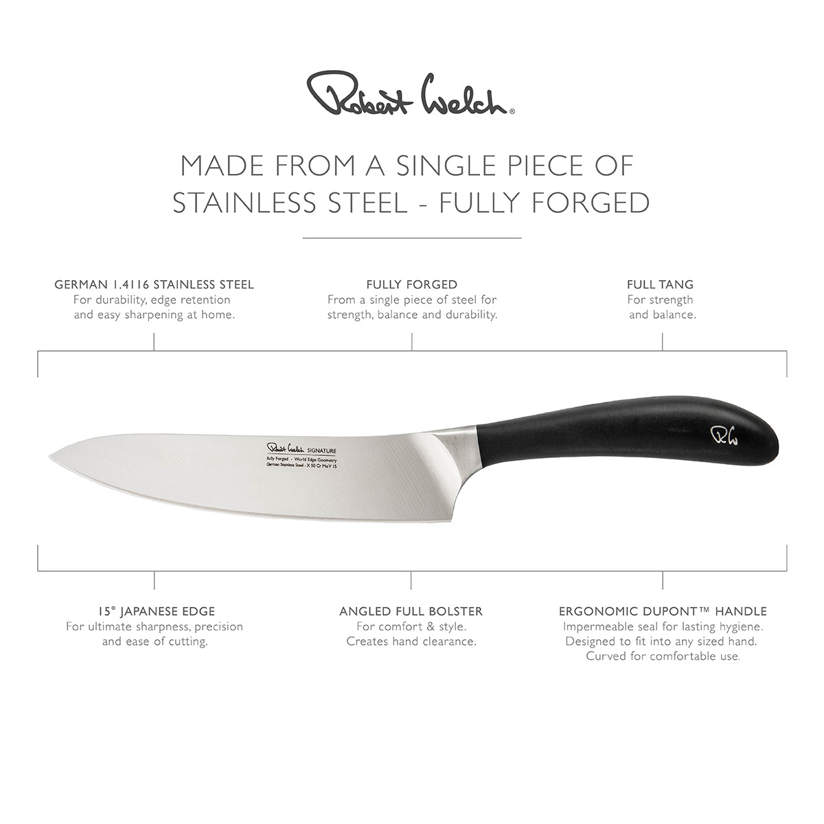 Robert Welch Signature 18cm Cooks Knife