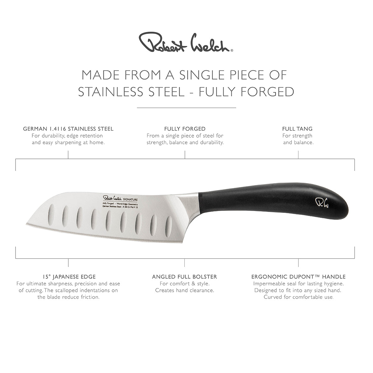 Robert Welch Signature 14cm Santoku Knife