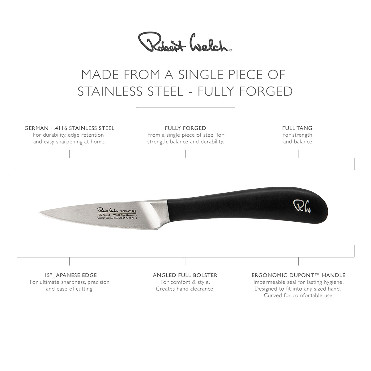 Robert Welch Signature 8cm Vegetable / Paring Knife
