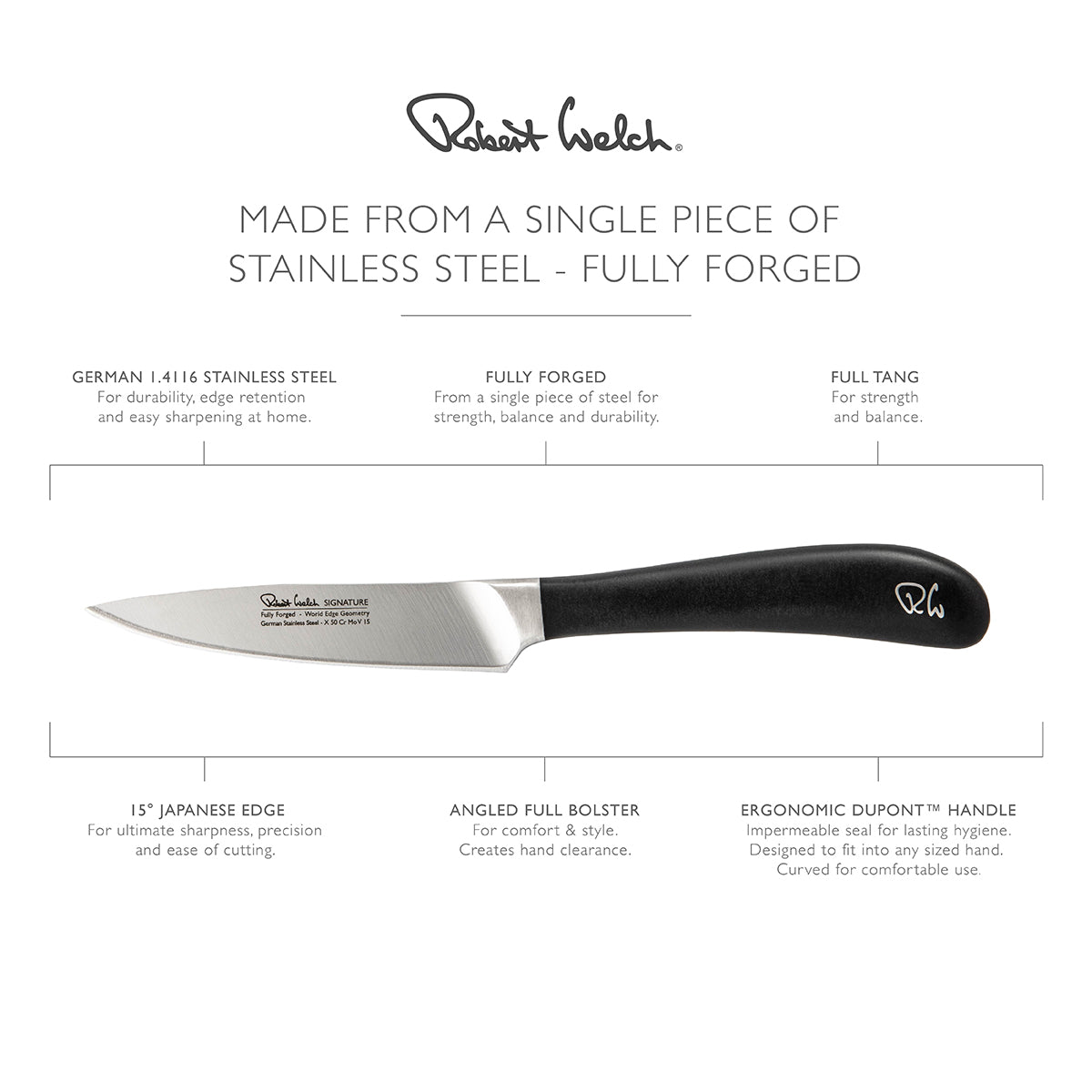 Robert Welch Signature 10cm Vegetable / Paring Knife