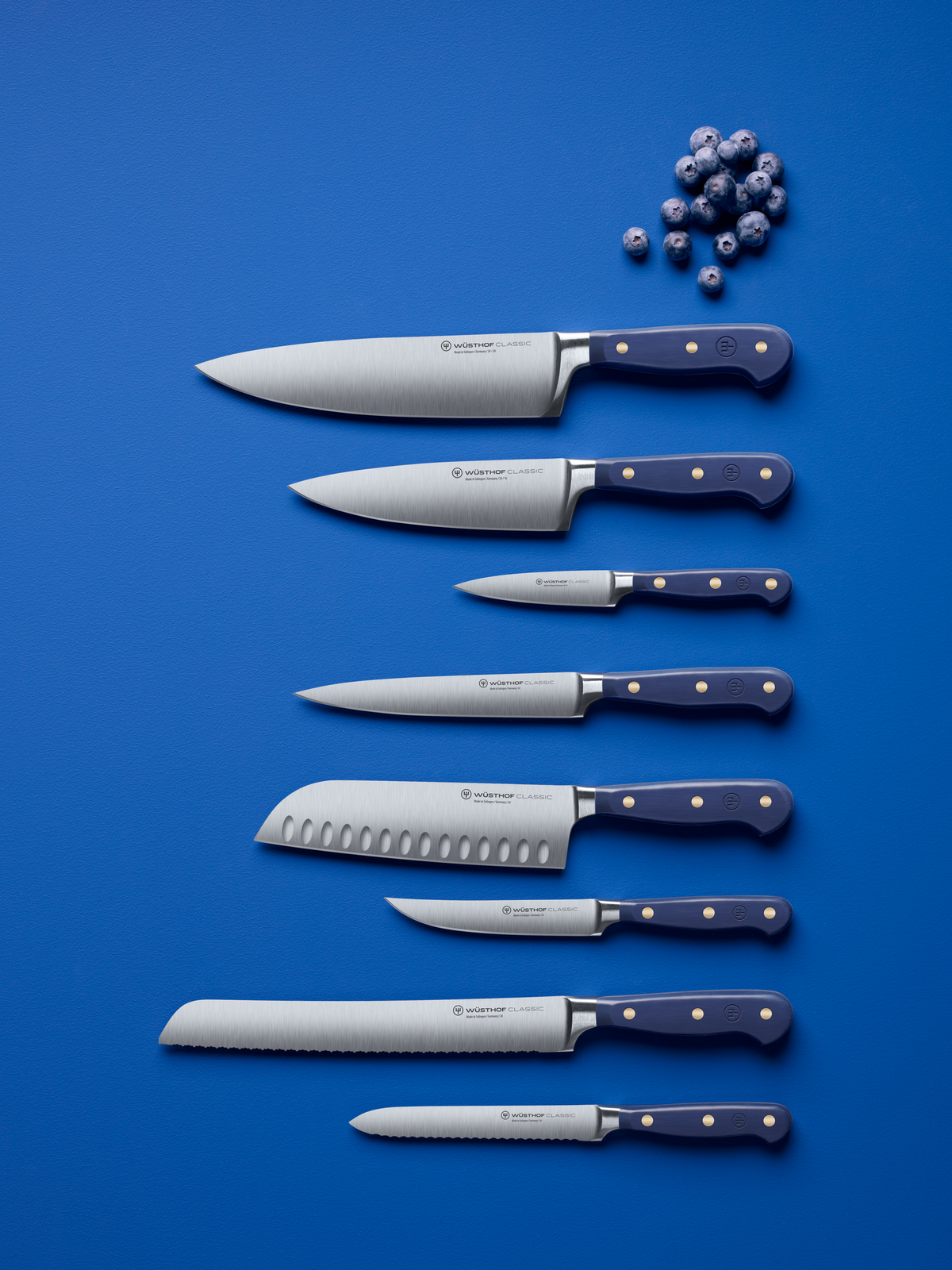 Wusthof Classic 14cm Serrated Utility Knife - Wild Blueberry