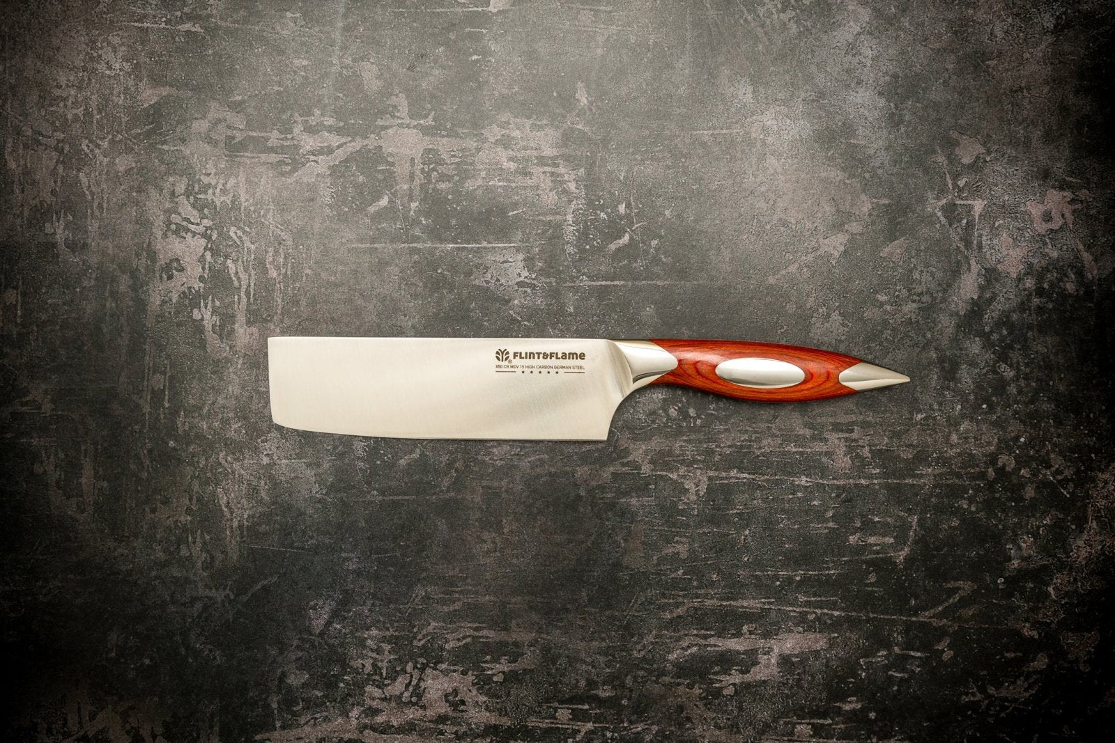 Flint and Flame 6 inch Nakiri Knife - FF-NAKIRI-BC - The Cotswold Knife Company