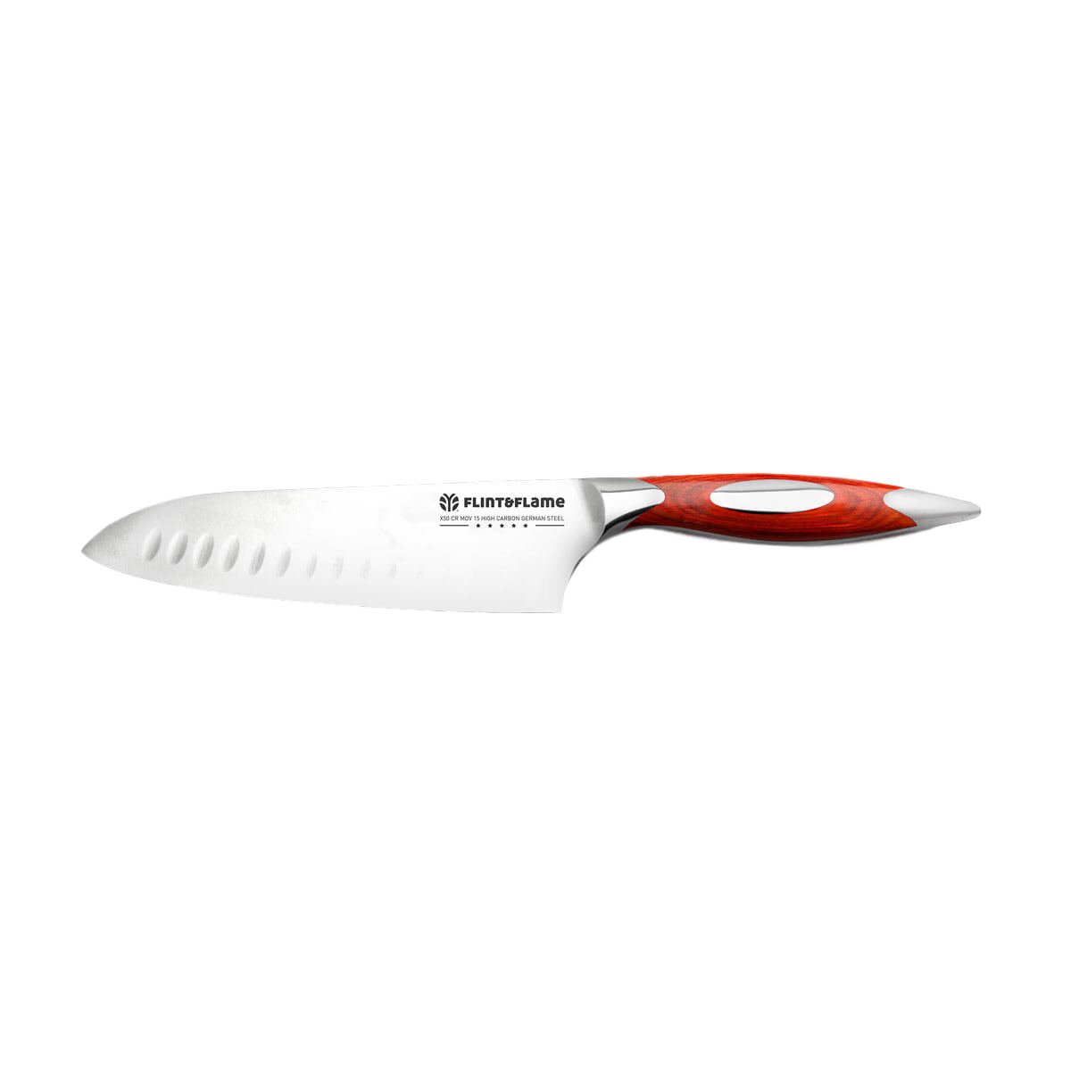 Flint and Flame 6 inch Santoku Knife - FF-6SAN-BC - The Cotswold Knife Company