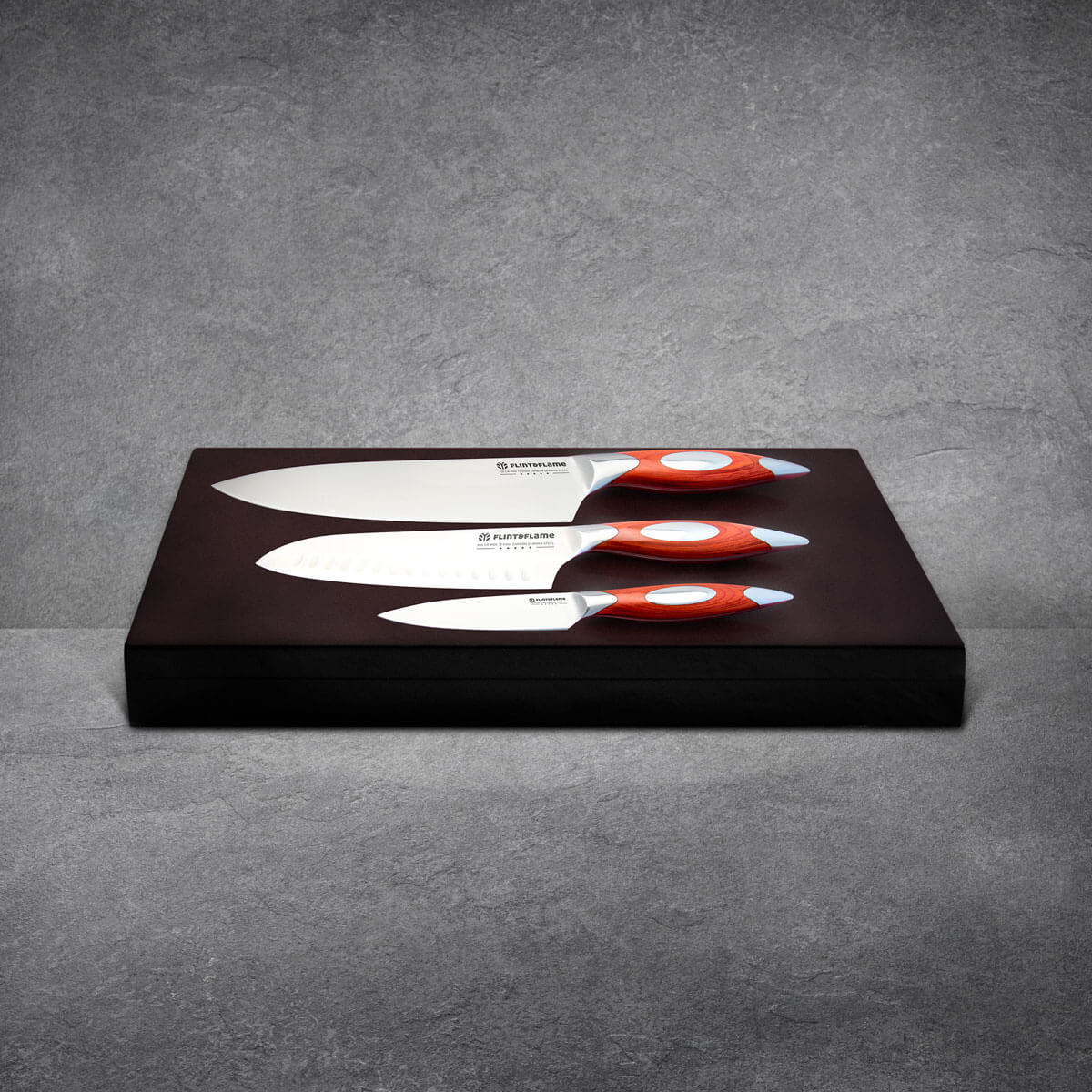 Flint & Flame 3 Piece Chef Set - FF-3PCCHEF-WB - The Cotswold Knife Company