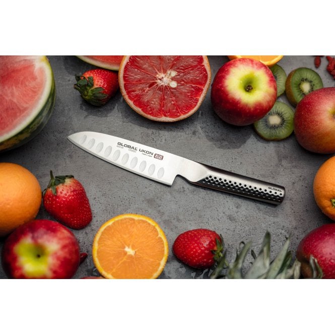 Global UKON Santoku Knife 13cm - GUS-20 - The Cotswold Knife Company