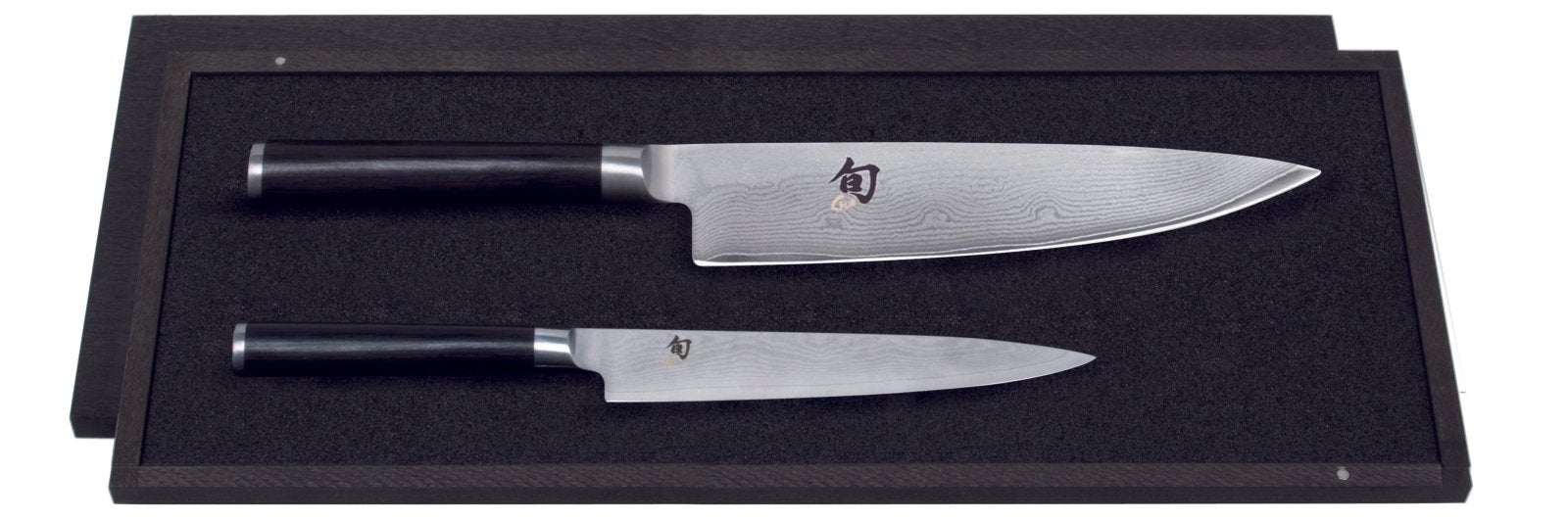 KAI Shun 2 Piece Knife Set - Chef Knife & Utility Knife - KAI-DMS-220 - The Cotswold Knife Company