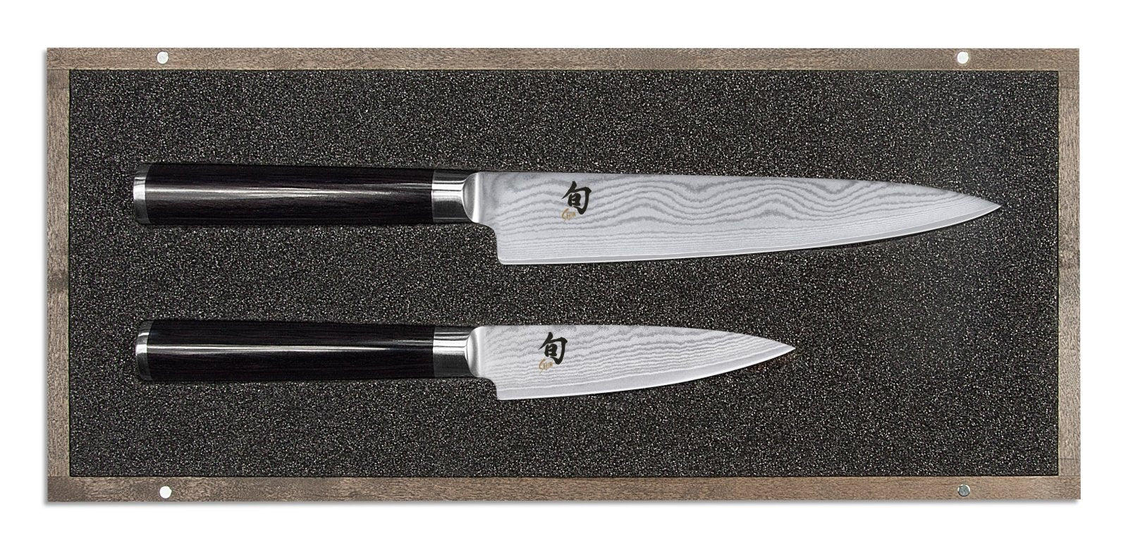 KAI Shun 2 Piece Knife Set - Utility Knife & Paring Knife - KAI-DMS-210 - The Cotswold Knife Company