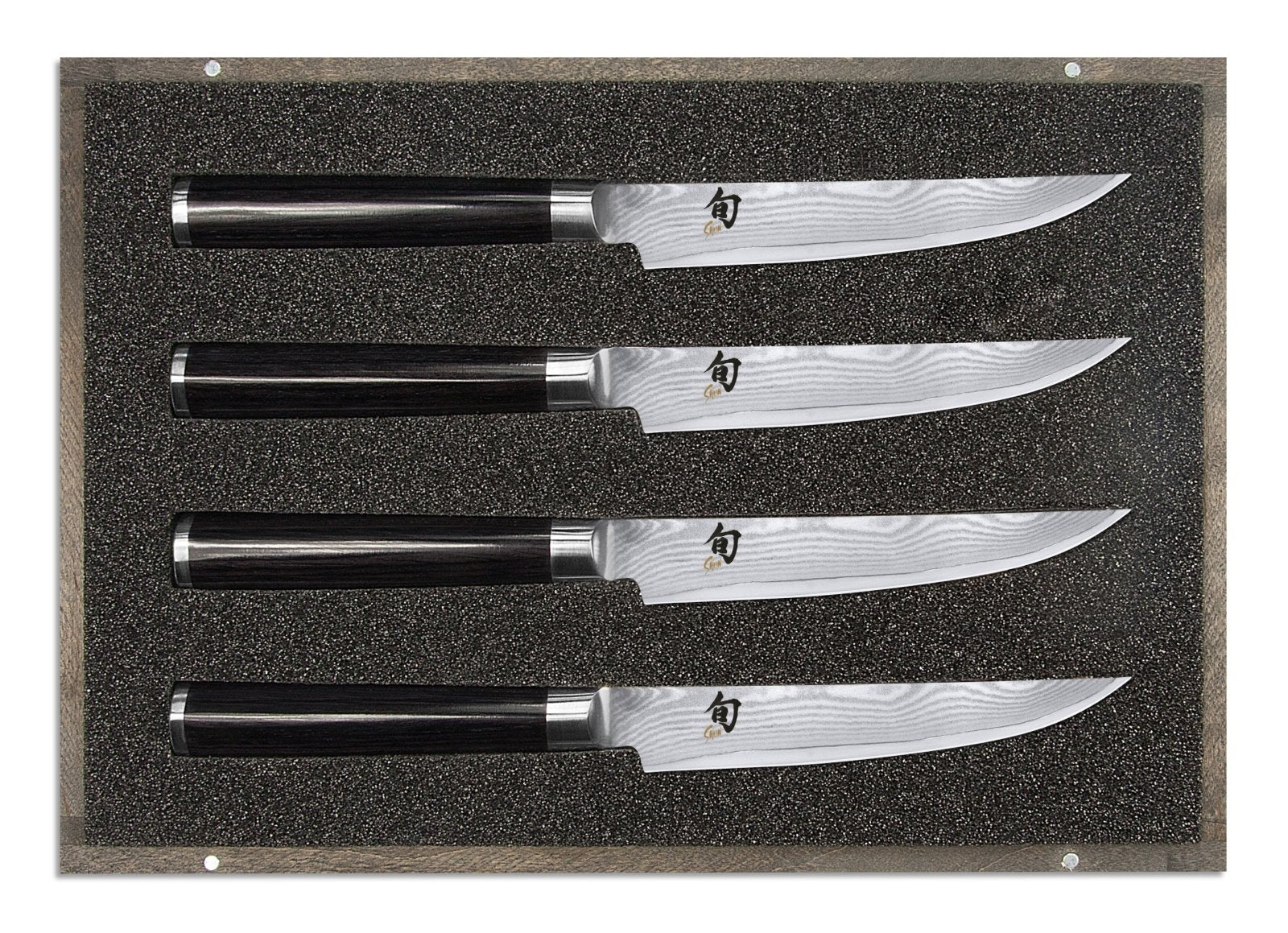 KAI Shun 4 Piece Steak Knife Set - KAI-DMS-400 - The Cotswold Knife Company