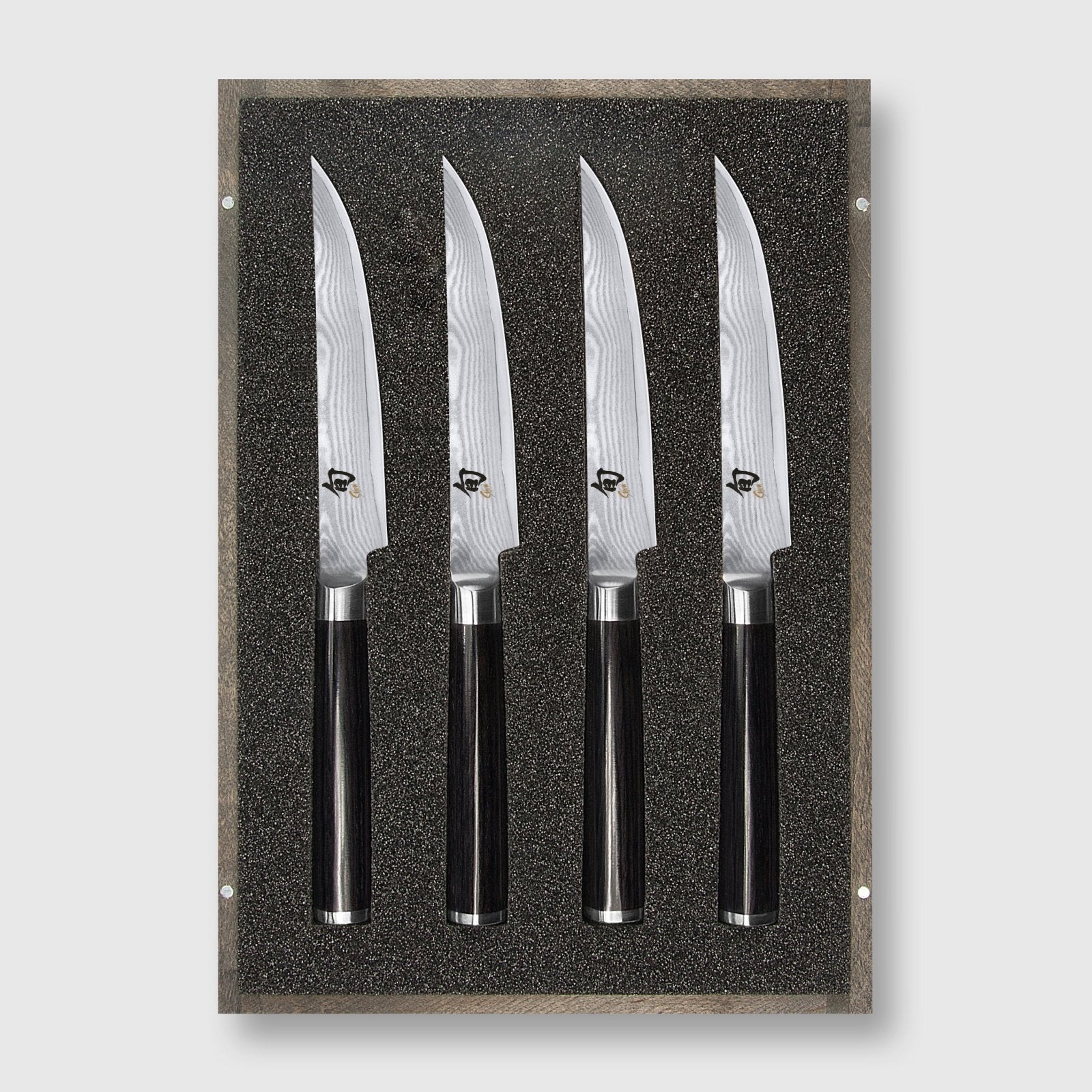 KAI Shun 4 Piece Steak Knife Set - KAI-DMS-400 - The Cotswold Knife Company