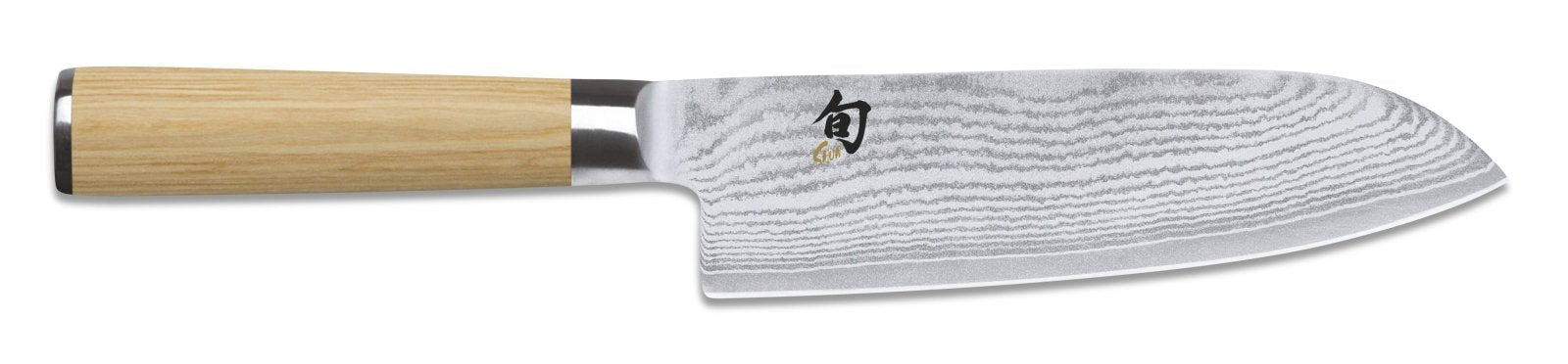 KAI Shun White 18cm Santoku Knife - KAI-DM-0702W - The Cotswold Knife Company