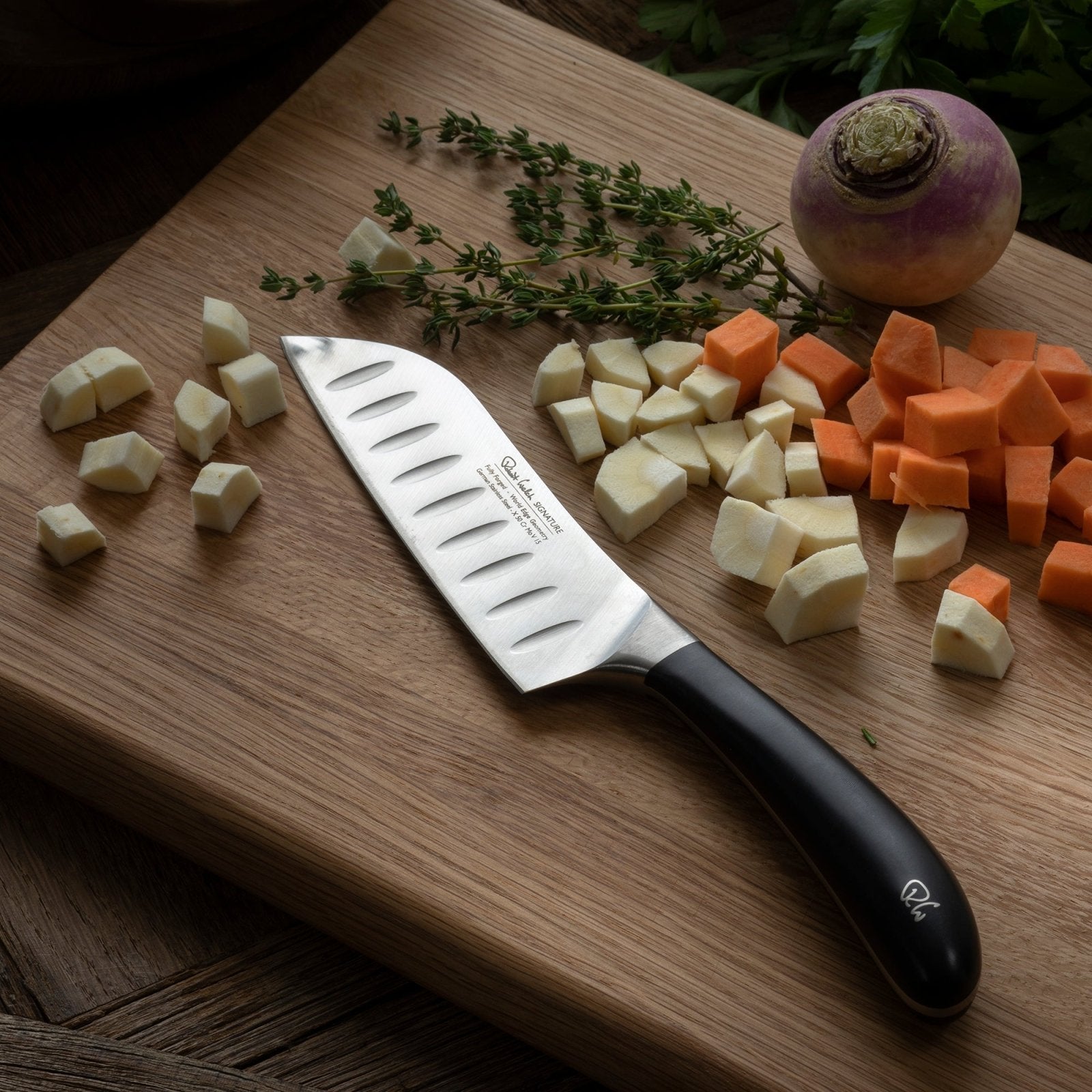 Robert Welch Signature 14cm Santoku Knife - SIGSA2068V - The Cotswold Knife Company