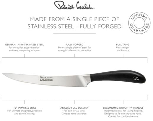 Robert Welch Signature Carving Knife 20cm - SIGSA2012V - The Cotswold Knife Company