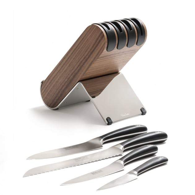 Robert Welch Signature Q Knife Block Set Walnut - SIGQW2091V/5 - The Cotswold Knife Company