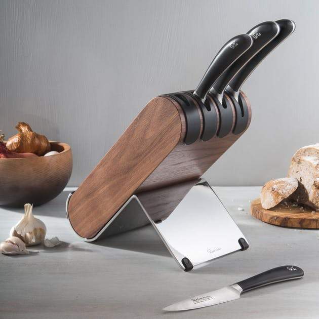 Robert Welch Signature Q Knife Block Set Walnut - SIGQW2091V/5 - The Cotswold Knife Company