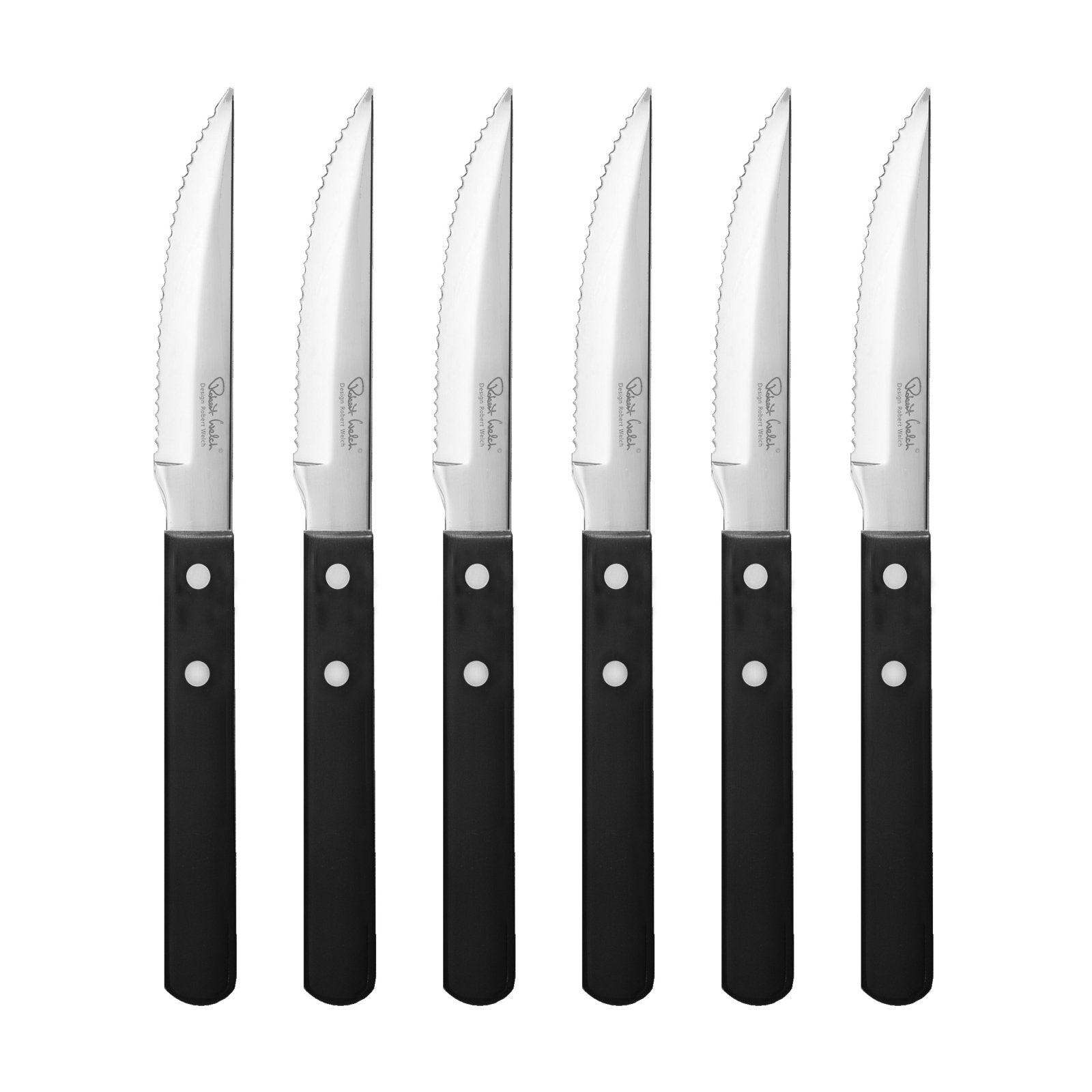 Robert Welch Trattoria Steak Knife 6 Piece - TRABR1012V/6 - The Cotswold Knife Company