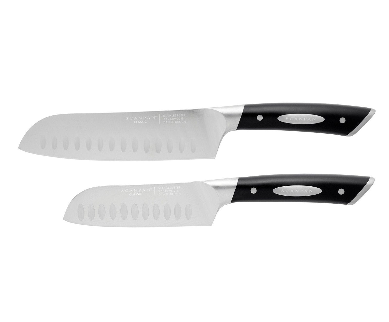 Scanpan Classic 2 Piece Santoku Set - SP92000212 - The Cotswold Knife Company