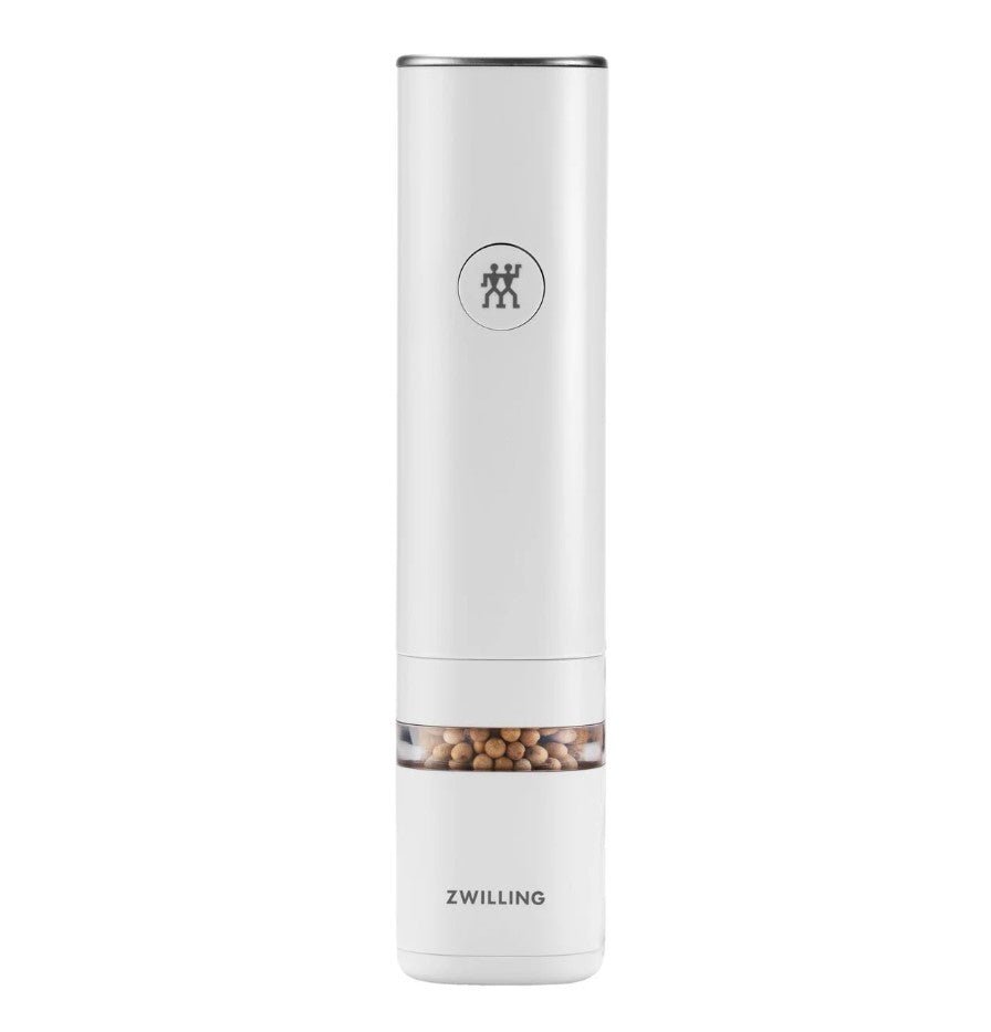 ZWILLING ENFINIGY Electric Salt and Pepper Mill - Rechargeable (White) - 5310370000 - The Cotswold Knife Company